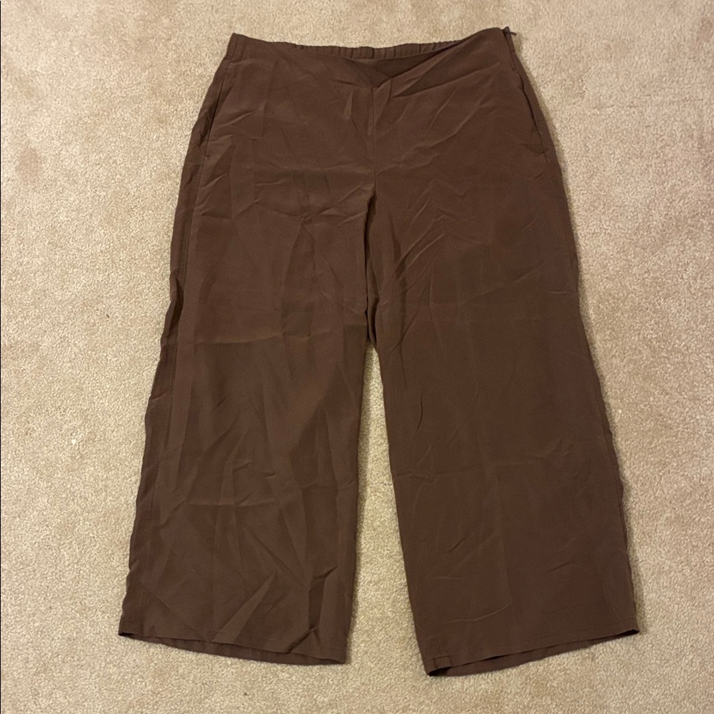J. Jill Brown Wide-Leg Pants